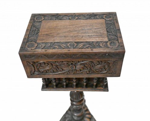 Wooden carving teapoy deals