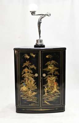 Art Deco Drinks Cabinet in Lacquer 1930s for sale at Pamono