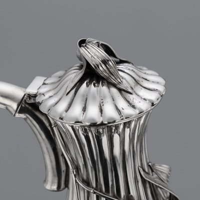 Japanese Silver Coffee or Tea Set from Arthur & Bond, 1900, Set of