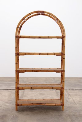 Large Mediterranean Bamboo Wall Unit Room Difather 1970s for sale