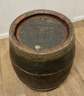 Antique Oak Brewery Barrel, Table, Log Bin or Christmas Tree