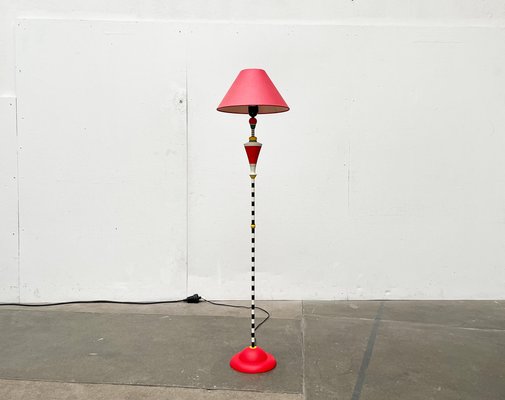Lampe à poser vintage en bois tourné