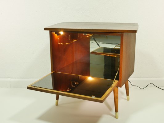 Mid Century TV Cabinet with Bar Compartment Germany 1964 for