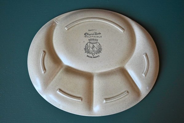 Exotische Teller mit Bambus Fchern von Slin, 1960er, 6er Set bei Pamono  kaufen