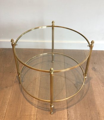 Small round brass coffee cheap table