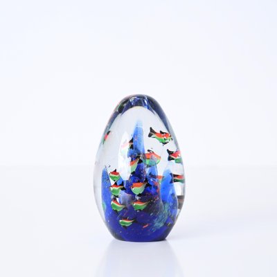 Cenedese Artistic Handmade Egg Aquarium Murano Glass
