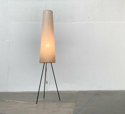 Mid-Century Minimalist Tripod Cocoon Floor Lamp, 1960s for sale at