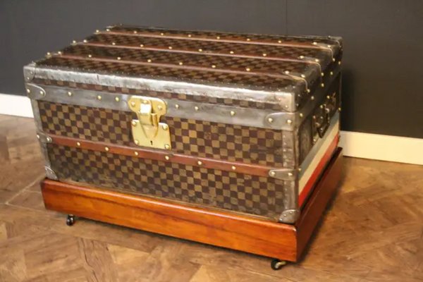 Louis Vuitton Steamer Trunk at 1stDibs  steamer trunk lock mechanism, 1858  louis vuitton trunk, louis vuitton trunk