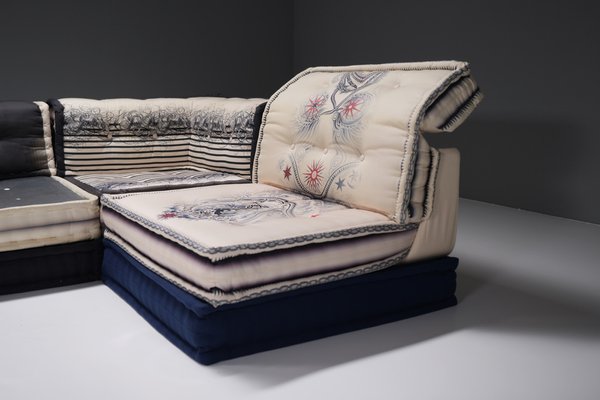 Mah Jong Jean Paul Gaultier Modular Sofa by Hans Hopfer for Roche Bobois France Set of 22