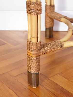 Rattan Couchtisch aus Eiche im Bauhaus Stil, 1920er bei Pamono kaufen