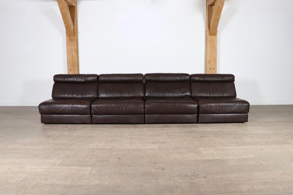 Ds 76 Sofa Bed in Brown Leather from de Sede Switzerland 1967