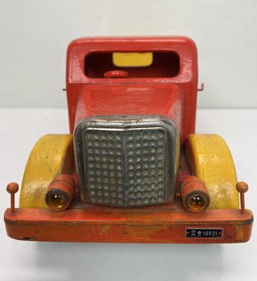 Anciens Camions Jouets En Bois – Échelle Indéterminée – France, Années 1950