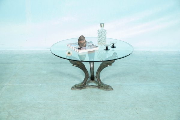 Teal round 2024 coffee table