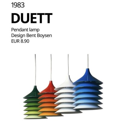 Cultural Orange Pendant Lamp by Bent Boysen for Ikea, Sweden