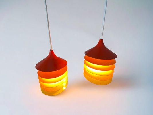 Cultural Orange Pendant Lamp by Bent Boysen for Ikea, Sweden