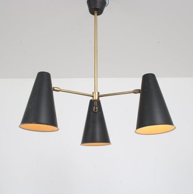 Hanging Lamp with 3 Shades 1950s for sale at Pamono