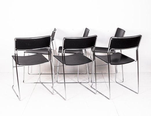 椅子 Arrben_ Sultana stackable dining chair Arrben Italy - Sultana - Stackable Chair - Set of 4 - Chrome