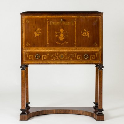 Swedish Grace Fall-Front Desk by Axel Einar Hjorth, 1925 for sale