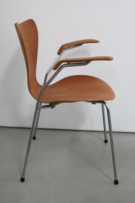 椅子 Arne Jacobsen 3170 Teak FRITZ HANSEN Dot Stool 3170 in Teak by Arne Jacobsen for Fritz Hansen