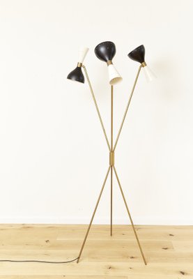 Italian Tripod Floor Lamp by Luci Progetti, Parma, 1960s for