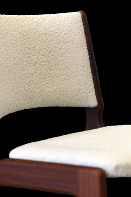 Model 89 Chair in Teak and Bouclé by Erik Buch, 1960s for sale at