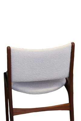 Erik Buch (Model 89) チェア リバコ 張替済 Model 89 Chair in Teak and Bouclé by Erik Buch, 1960s for sale at