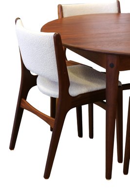 Model 89 Chair in Teak and Bouclé by Erik Buch, 1960s for sale at