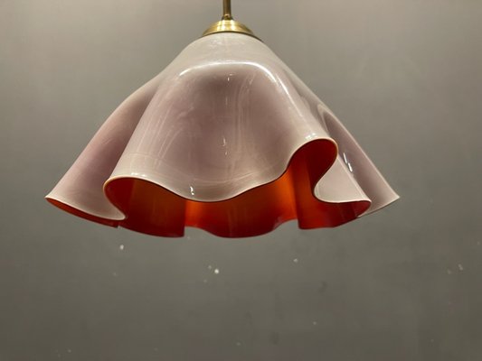 Murano Glass Light Pendant Handkerchief by Venini, 1970s for sale