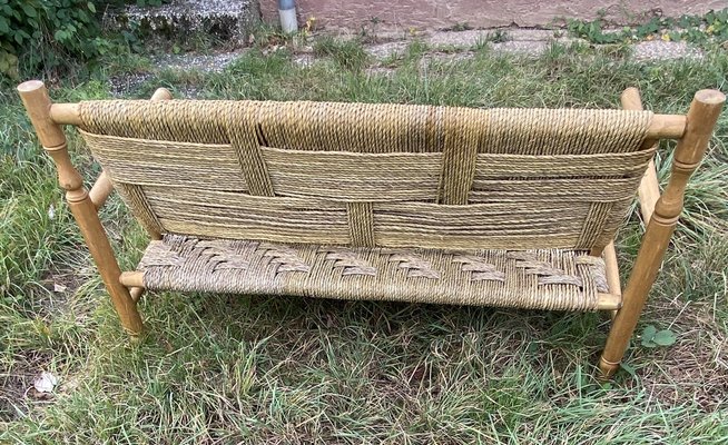 Rattan sale sofa bench