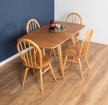 Model 383 Dining Table and Chairs by Lucian Ercolani for Ercol