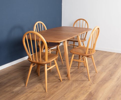 Ercol dining table and chairs vintage sale