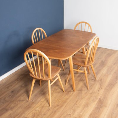 Model 383 Dining Table and Chairs by Lucian Ercolani for Ercol Set of 5