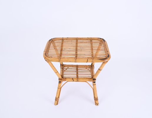 French cane side table deals