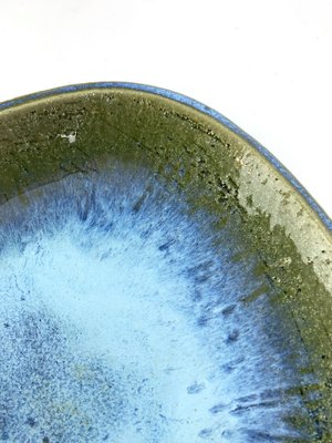 Large Danish Ceramic Dish Bowl by Per Linnemann-Schmidt for