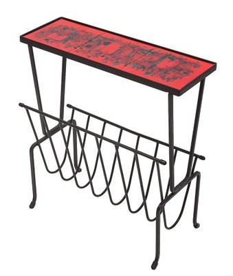 マガジンラック Vintage 50's design magazine rack Vintage Magazine Rack, 1950s for sale at Pamono