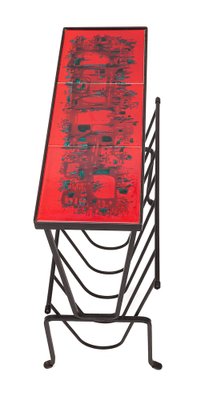 マガジンラック Vintage 50's design magazine rack Vintage 1950s Brass Magazine Rack – Mid-century Modern Wire Design