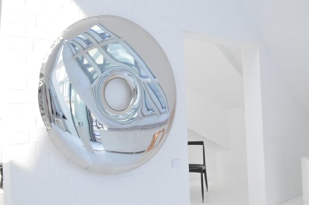Specchio decorativo da parete Rondo 120 in acciaio inossidabile lucido,  Zieta in vendita su Pamono