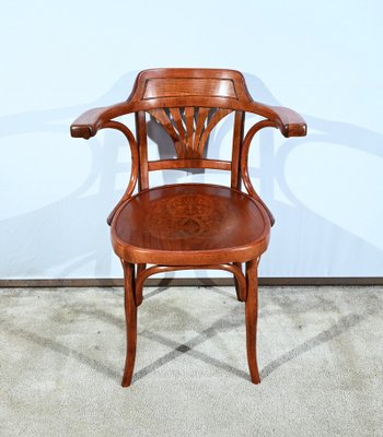 Early 20th Century Beech Desk Armchair from J J Kohn 1890s for sale at Pamono