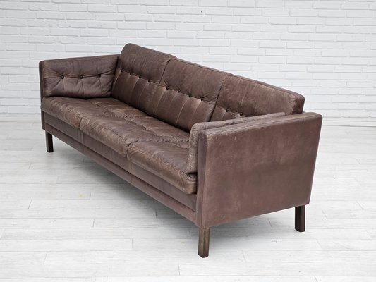 Sorensen leather sale sofa