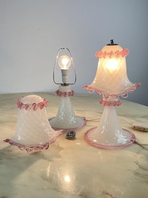 Glass side cheap table lamps