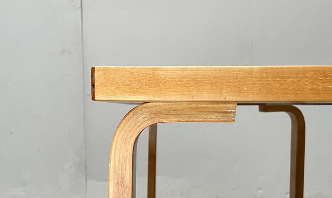Mid-Century Red Dining Table or Desk by Alvar Aalto for Artek