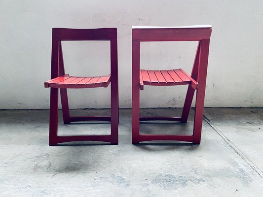 Set of Vintage Trieste Folding Chairs by Aldo Jacober for Bazzani