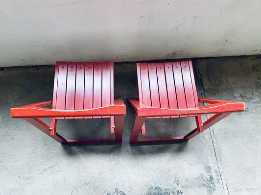 Set of Vintage Trieste Folding Chairs by Aldo Jacober for Bazzani