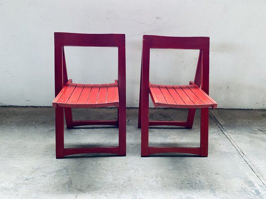 Set of Vintage Trieste Folding Chairs by Aldo Jacober for Bazzani