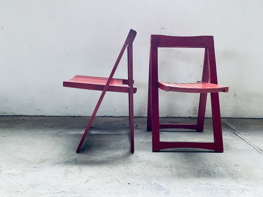 Set of Vintage Trieste Folding Chairs by Aldo Jacober for Bazzani