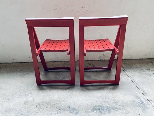 Set of Vintage Trieste Folding Chairs by Aldo Jacober for