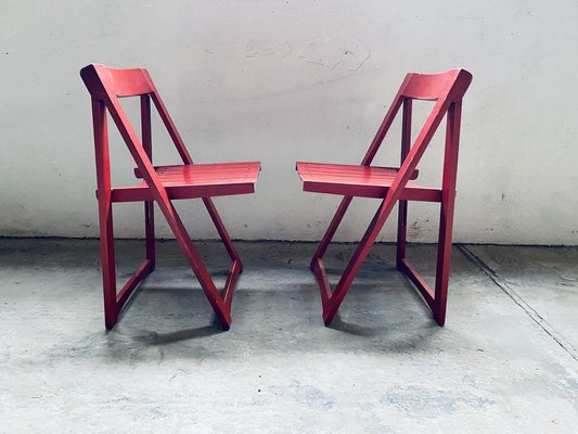 Set of Vintage Trieste Folding Chairs by Aldo Jacober for Bazzani