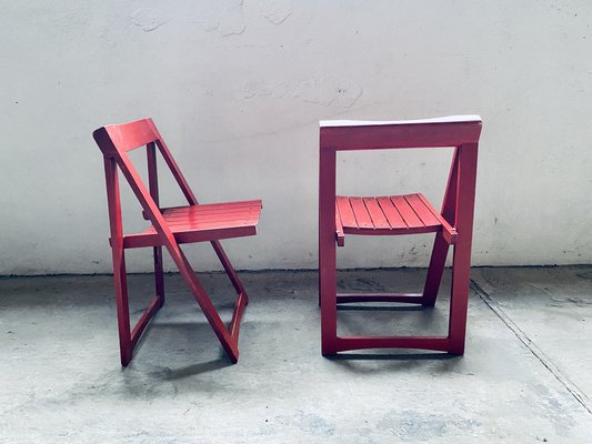 Set of Vintage Trieste Folding Chairs by Aldo Jacober for Bazzani