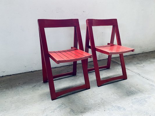 Set of Vintage Trieste Folding Chairs by Aldo Jacober for