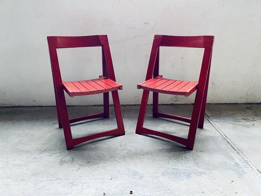 Set of Vintage Trieste Folding Chairs by Aldo Jacober for Bazzani